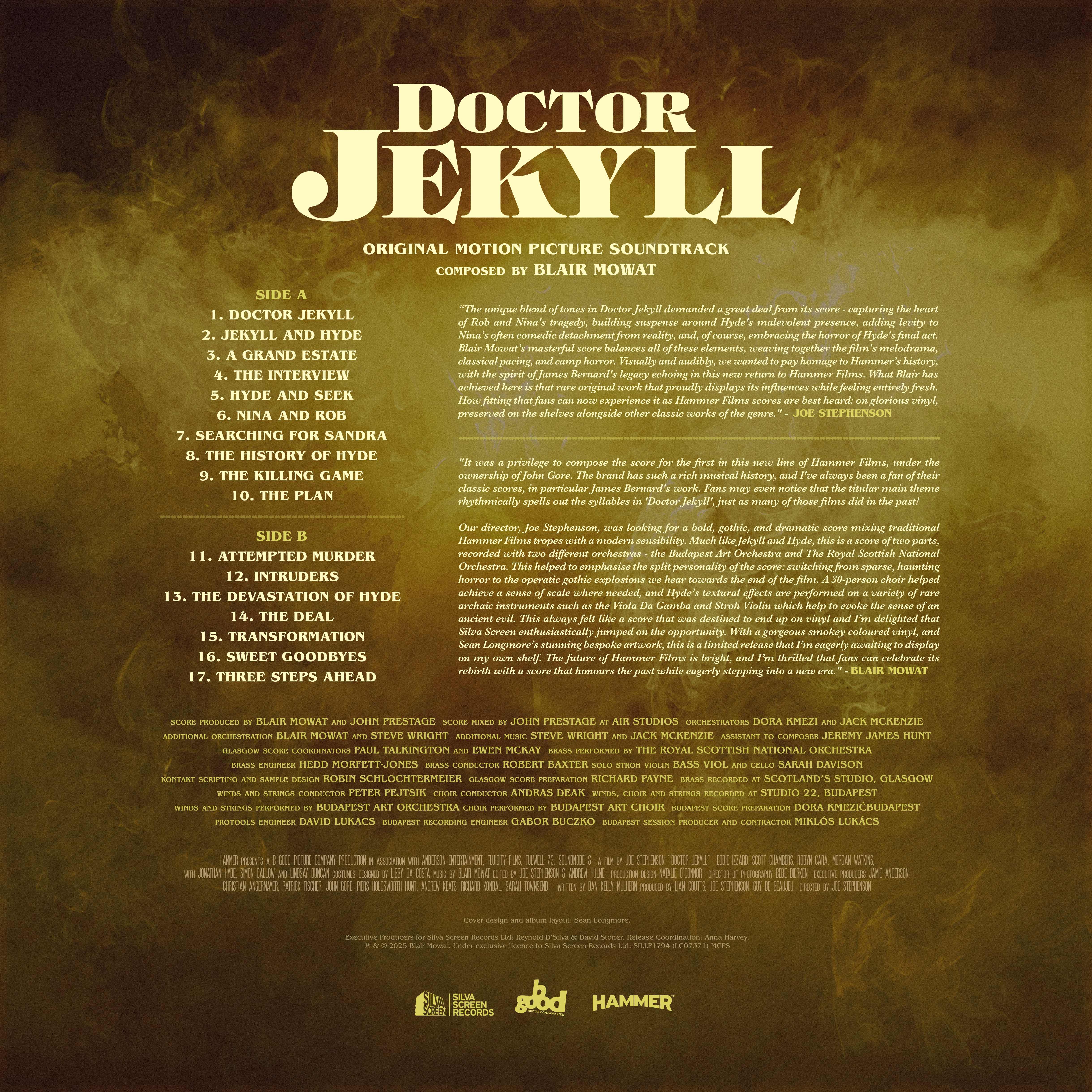 Doctor Jekyll Limited Edition Vinyl Soundtrack - Image 3